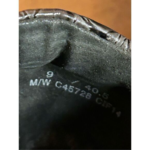 BOC Born Peggy Gray Croc Skin Embossed Slip On Wedge Clog Women Size 9 - Picture 8 of 8